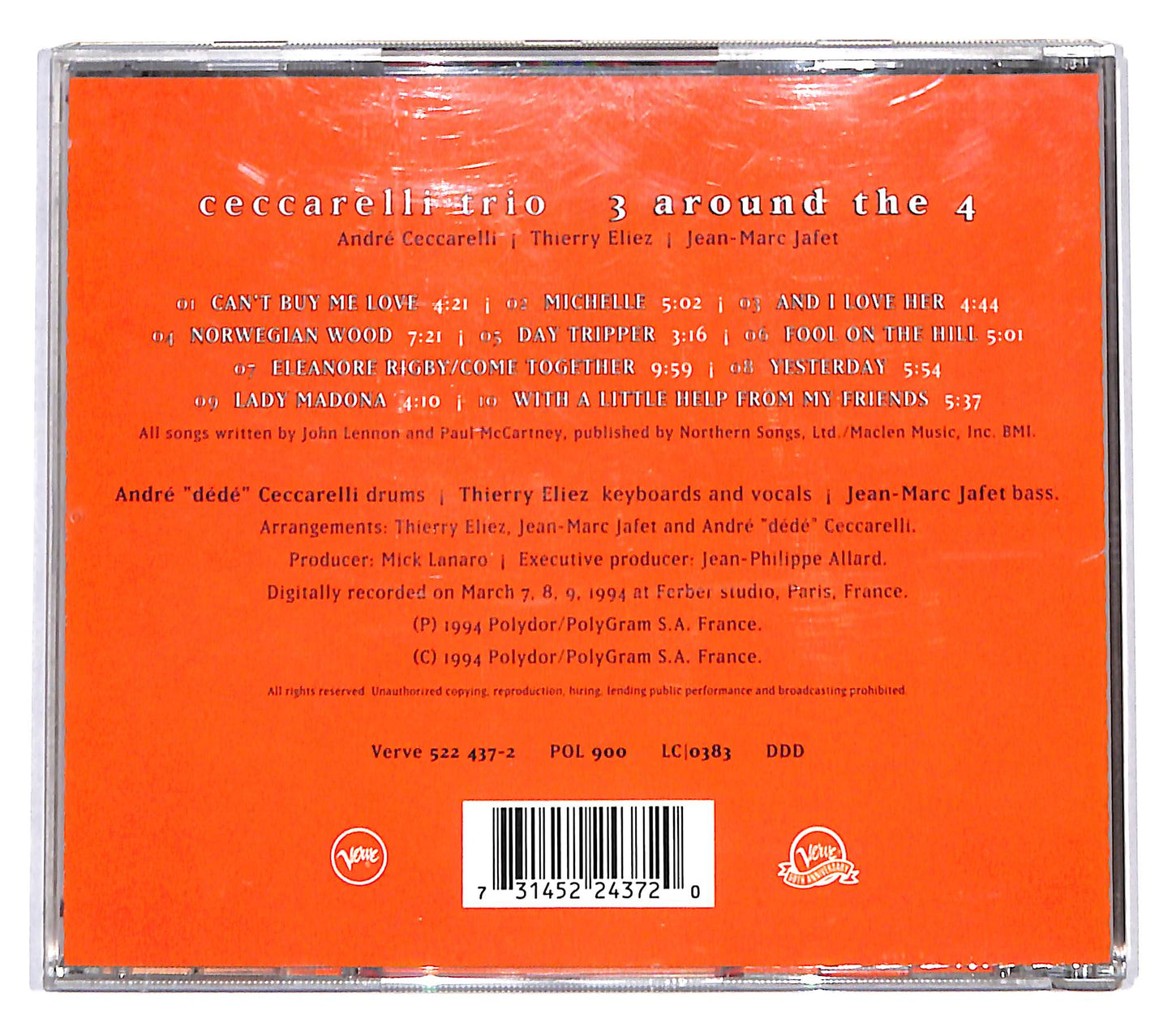 EBOND Ceccarelli Trio - 3 Around The 4 CD CD137752