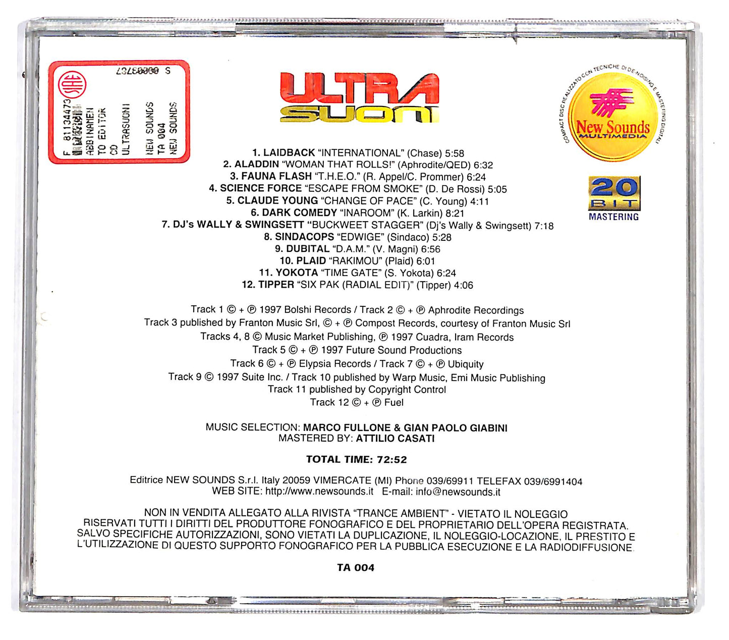 EBOND Various - Ultra Suoni CD CD137814