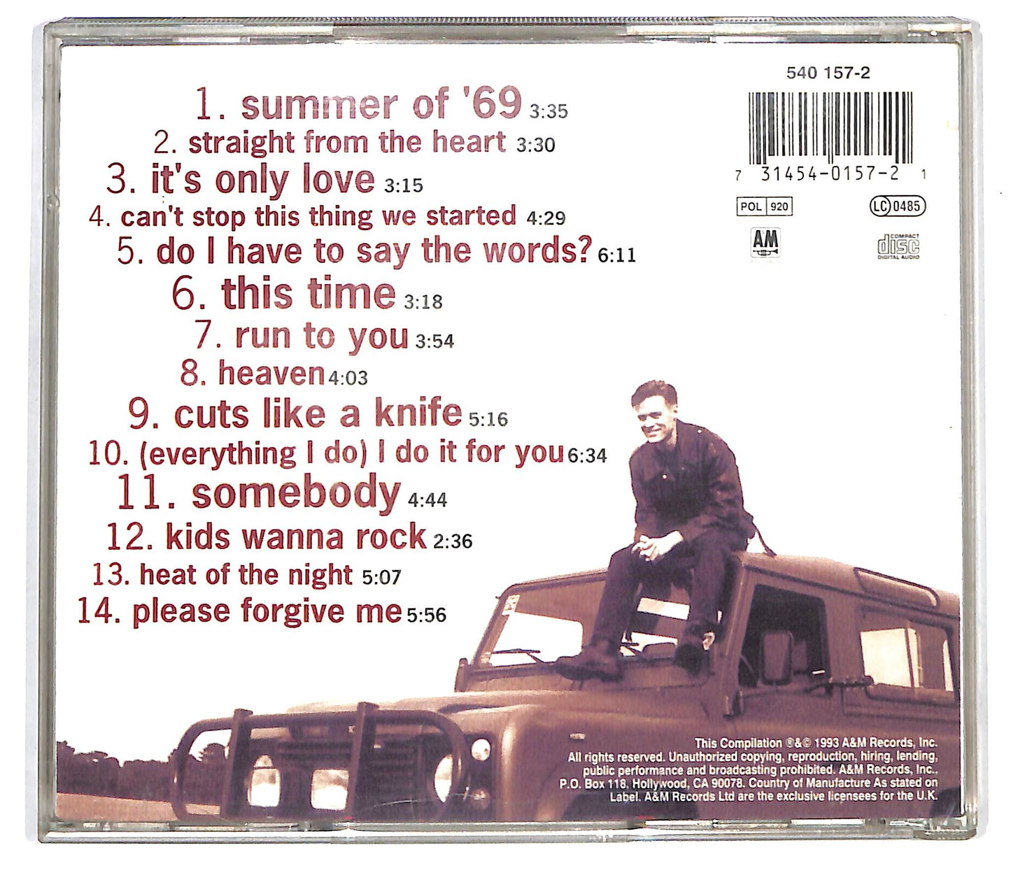 EBOND Bryan Adams - So Far So Good CD CD137823