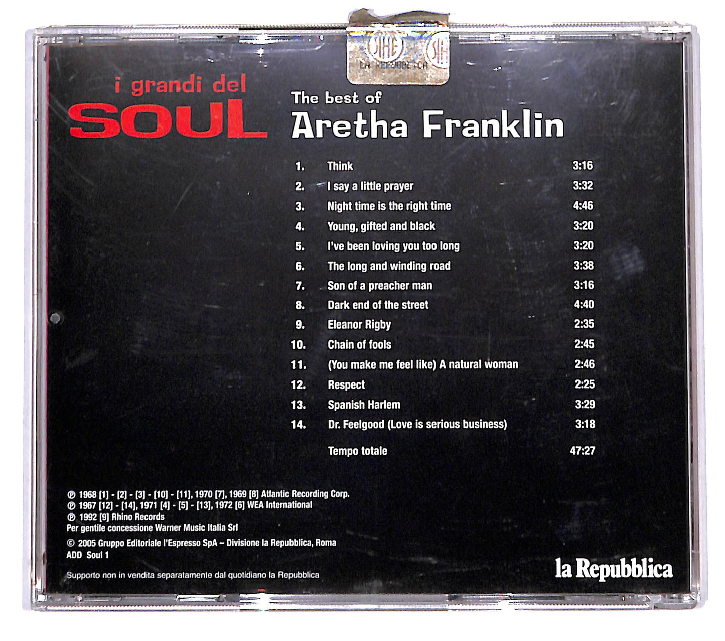EBOND Aretha Franklin - The Best Of Aretha Franklin CD CD137901