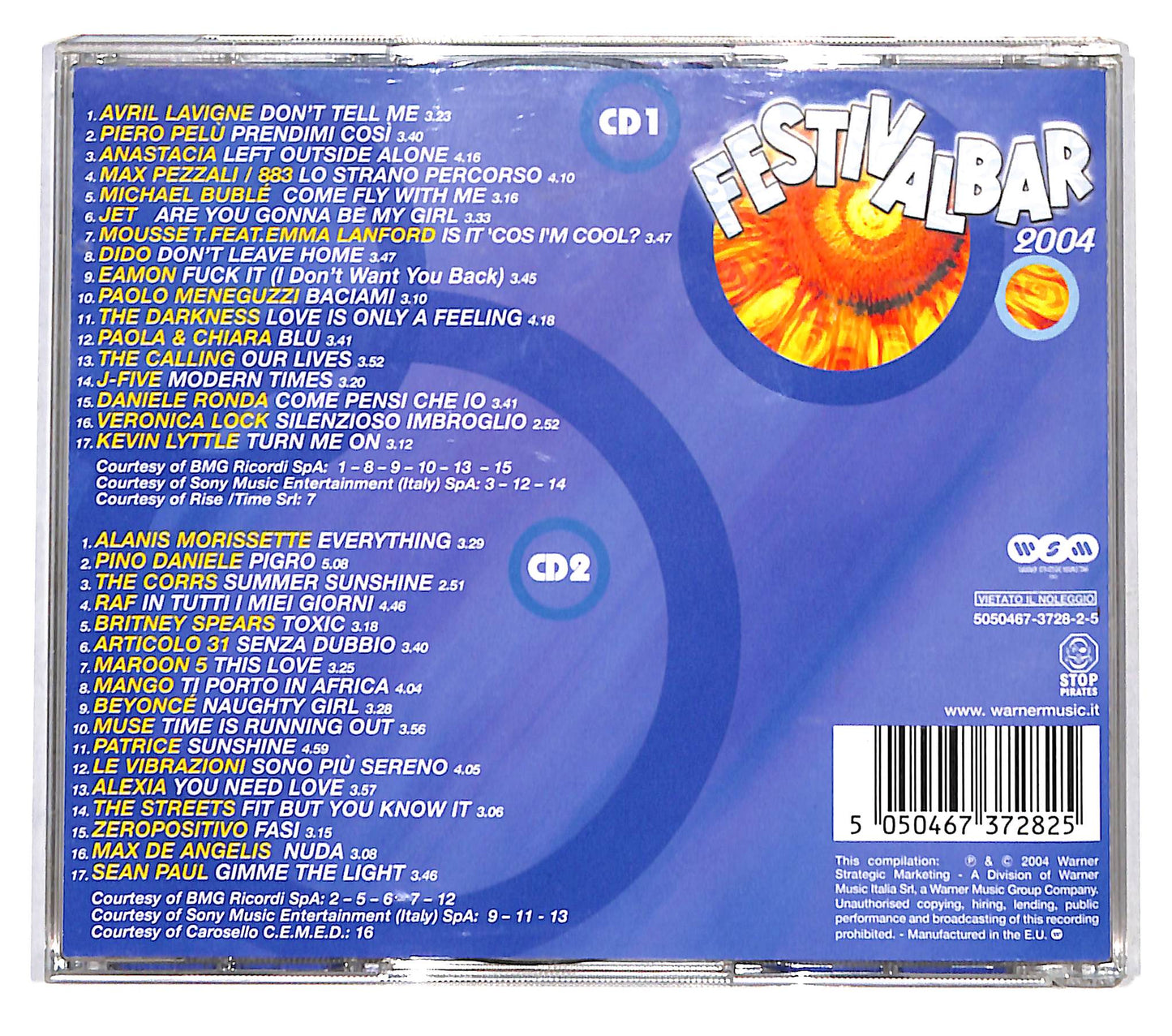 EBOND Various - Festivalbar 2004 - Compilation Blu CD CD137933