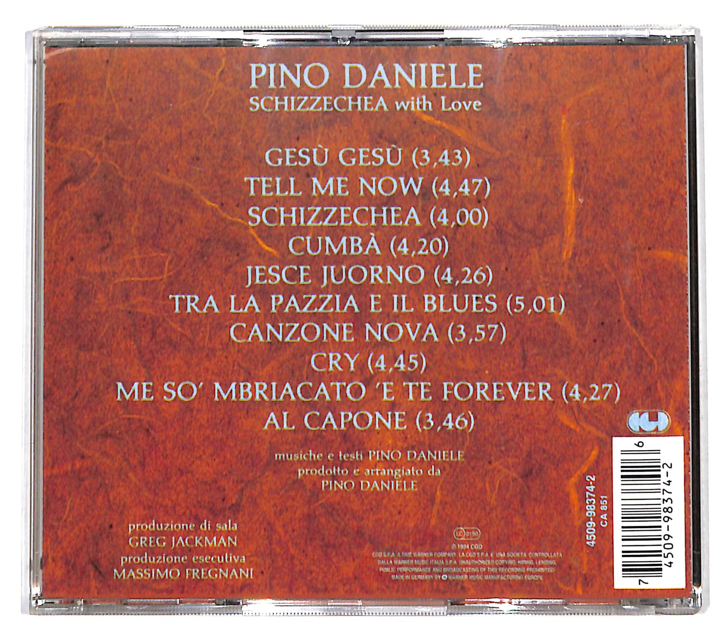 EBOND Pino Daniele - Schizzechea With Love CD CD137956