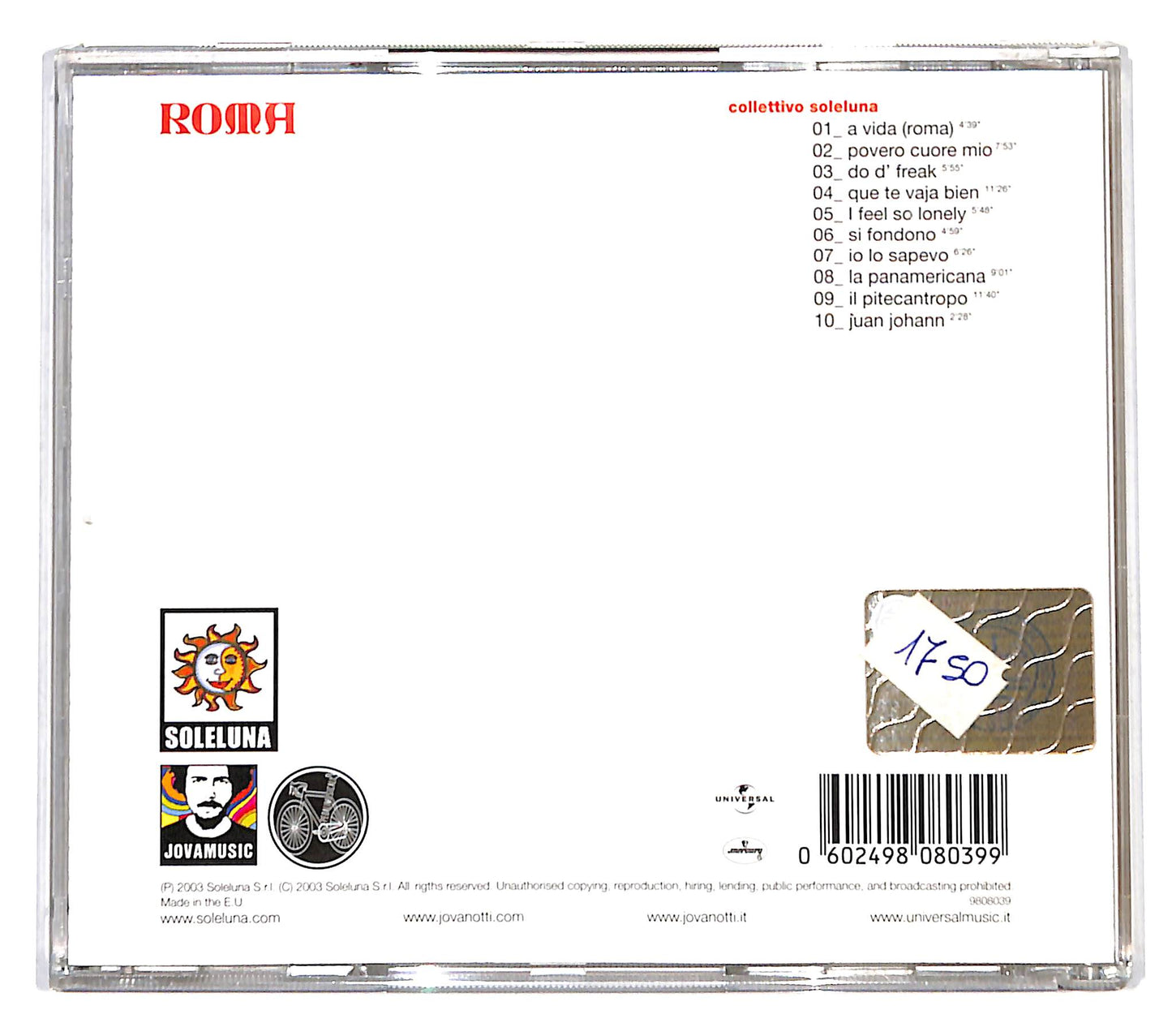 EBOND Collettivo Soleluna - Roma CD CD138004