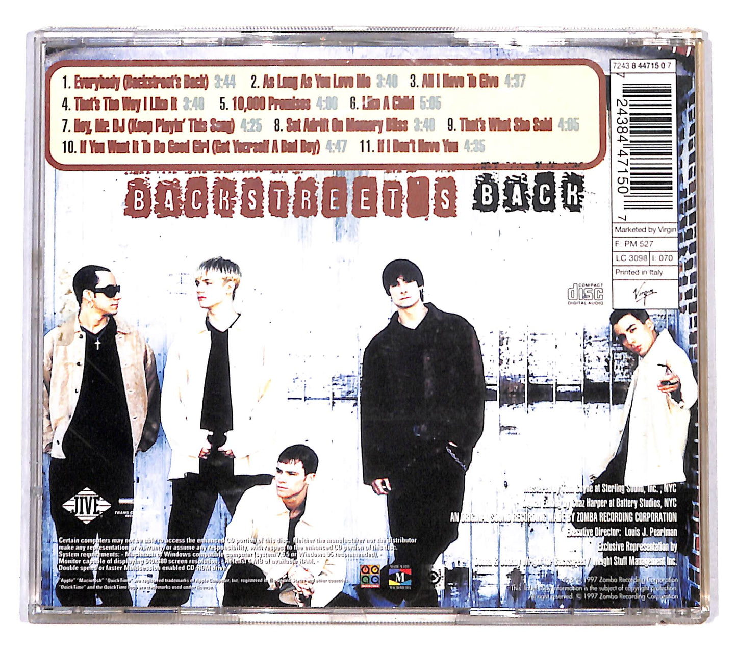 EBOND Backstreet Boys - Backstreet's Back CD CD138026