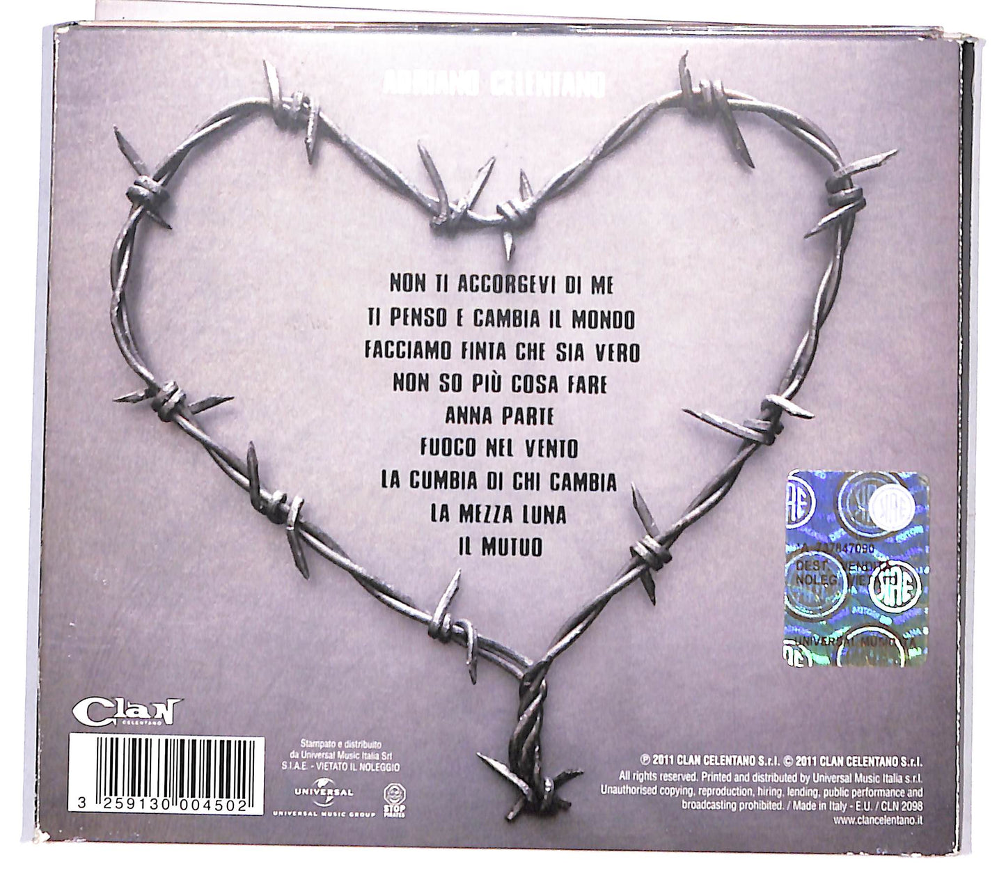 EBOND Adriano Celentano - Facciamo Finta Che Sia Vero Digipack CD CD138036