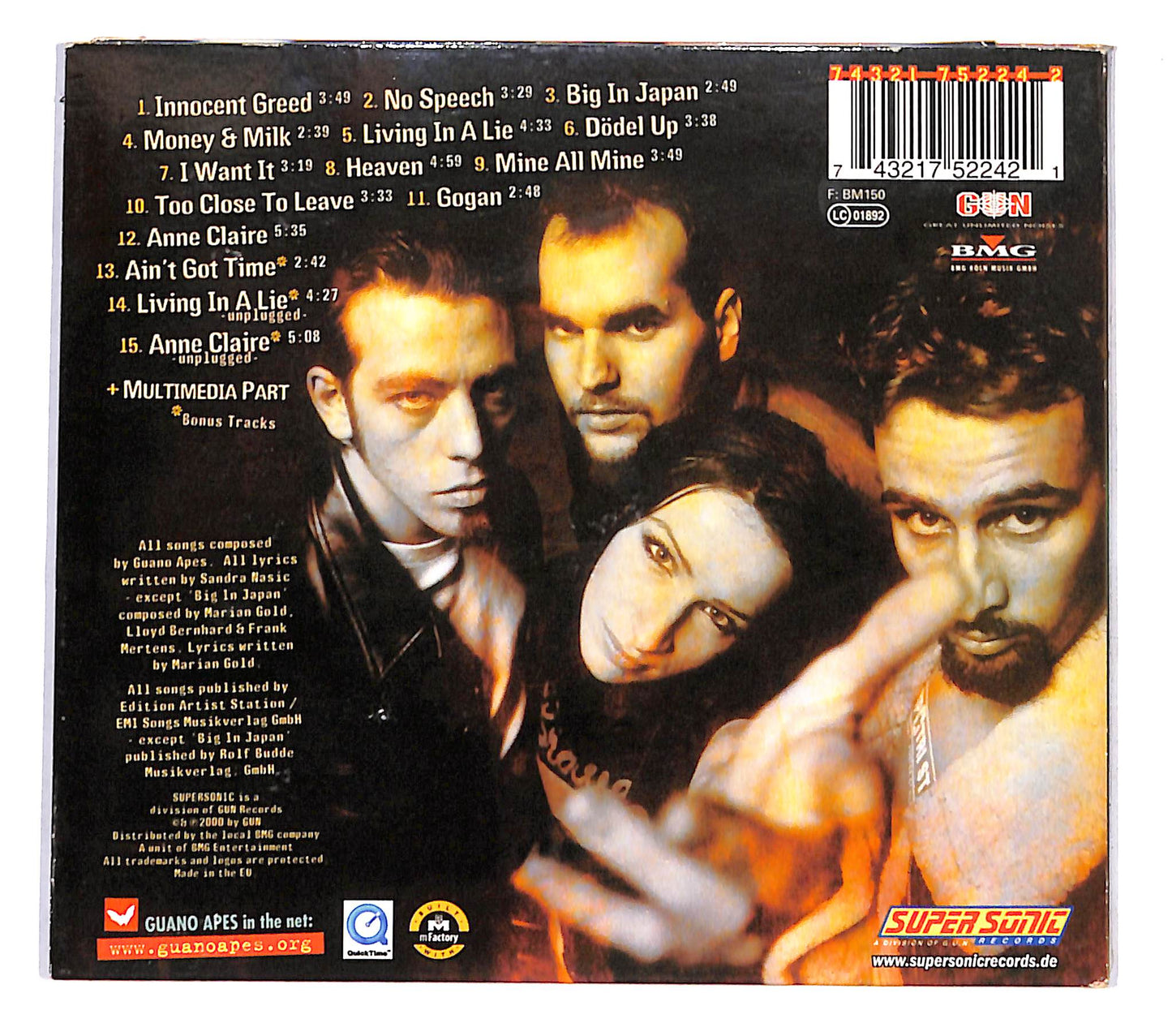 EBOND Guano Apes - Don't Give Me Names DIGIPACK CD CD138038