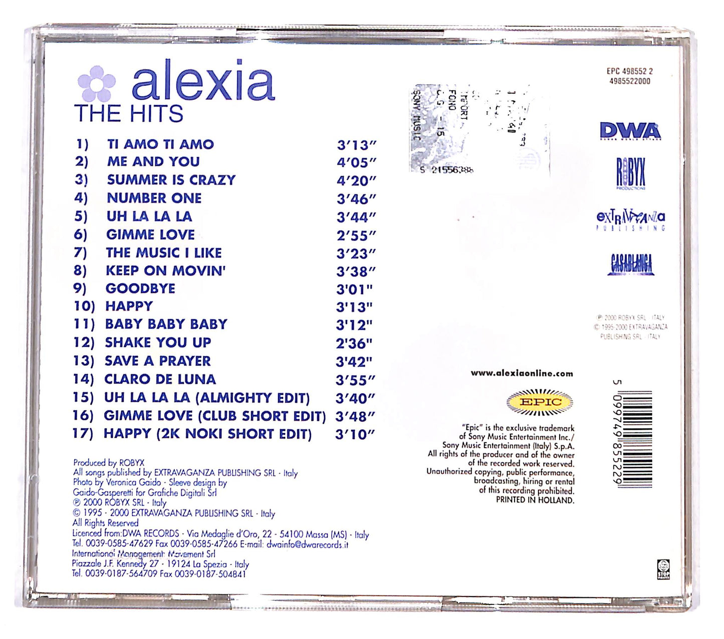 EBOND Alexia - The Hits CD CD138042
