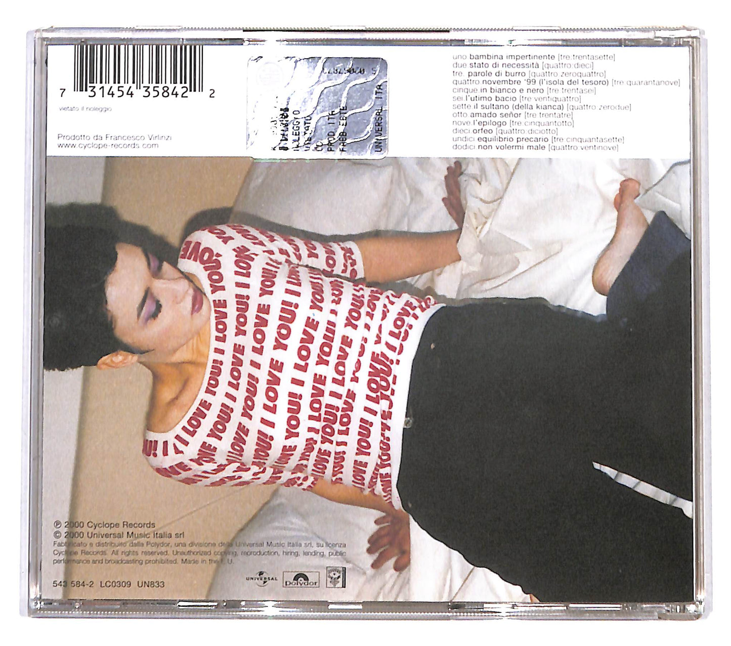 EBOND Carmen Consoli - Stato Di Necessita CD CD138052