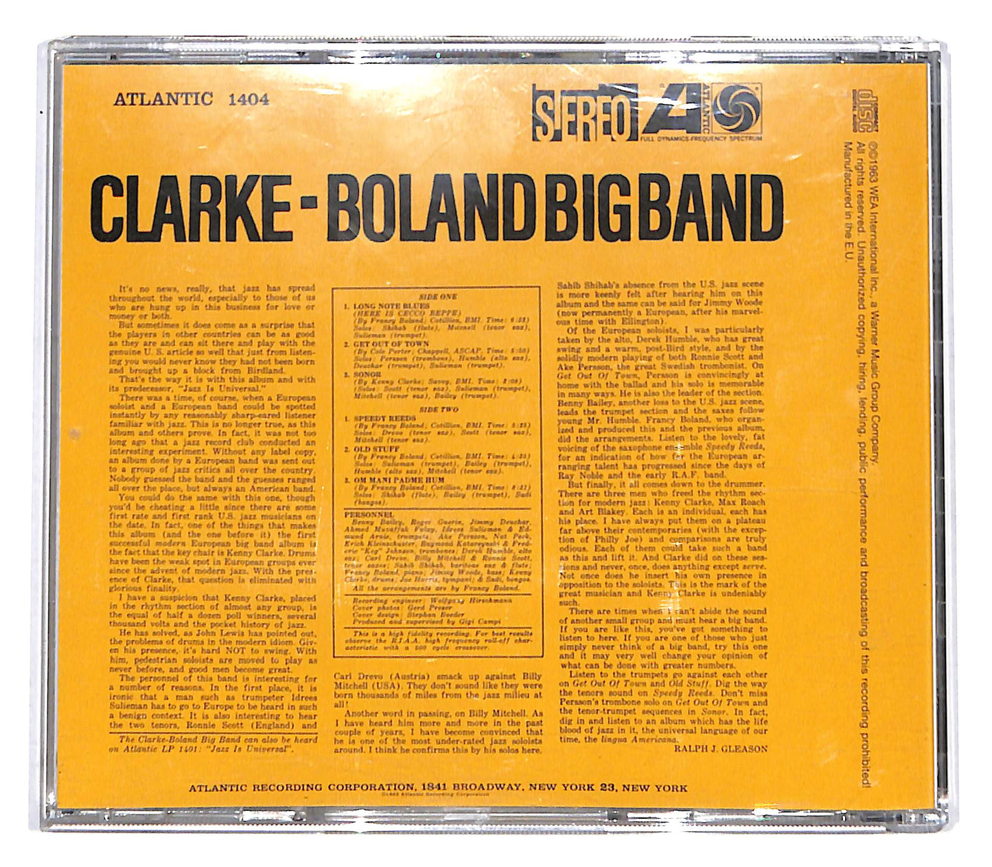 EBOND Clarke-Boland Big Band - Handle With Care CD CD138132
