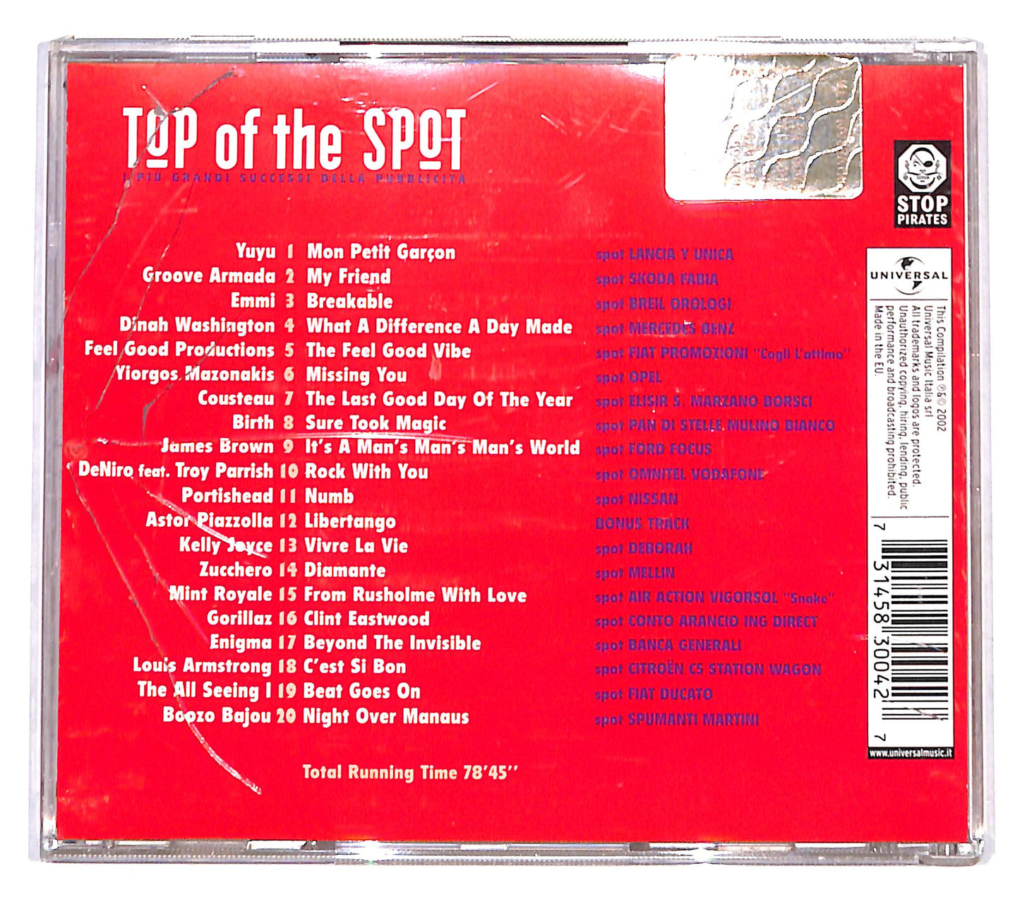 EBOND Various - Top Of The Spot 2002 CD CD138224