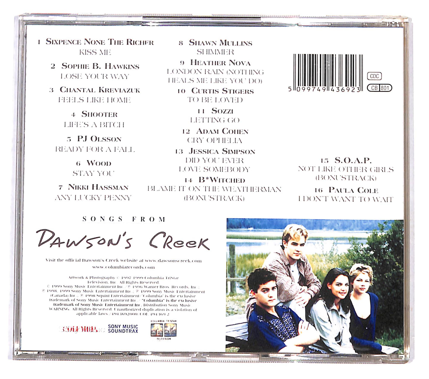 EBOND Various - Songs From Dawson's Creek CD CD138231