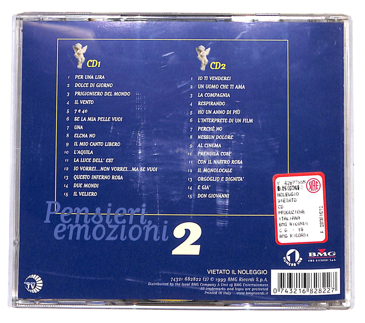 EBOND Battisti - Pensieri, Emozioni 2 (2 dischi) CD CD138315