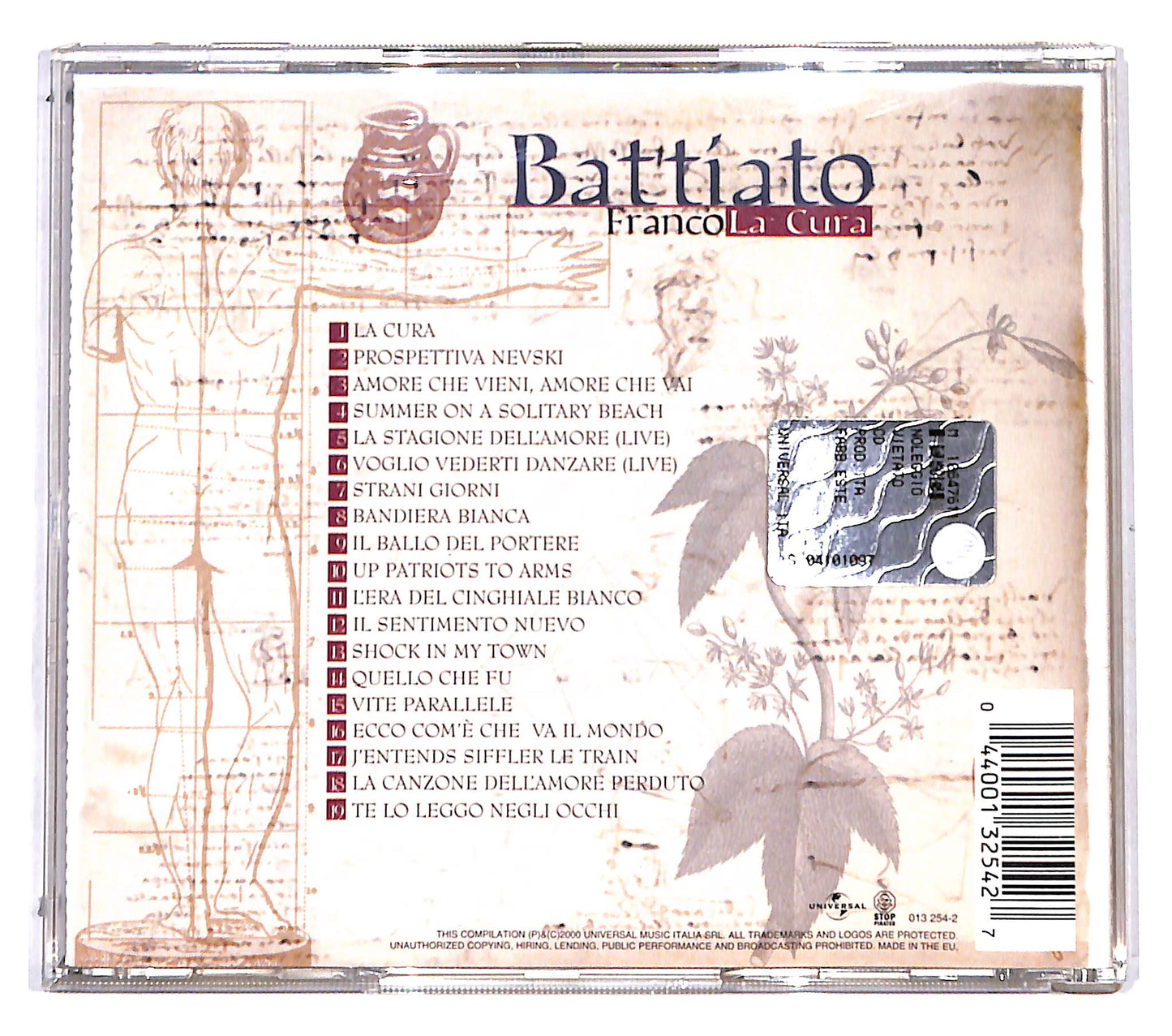 EBOND Franco Battiato - La Cura CD CD138316