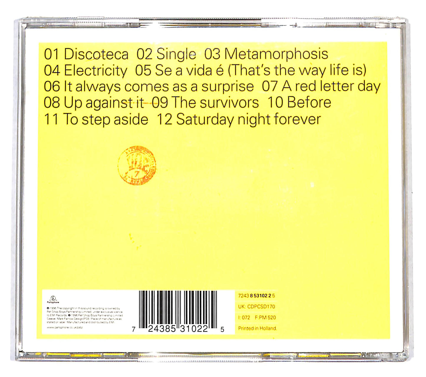 EBOND Pet Shop Boys - Bilingual CD CD138347