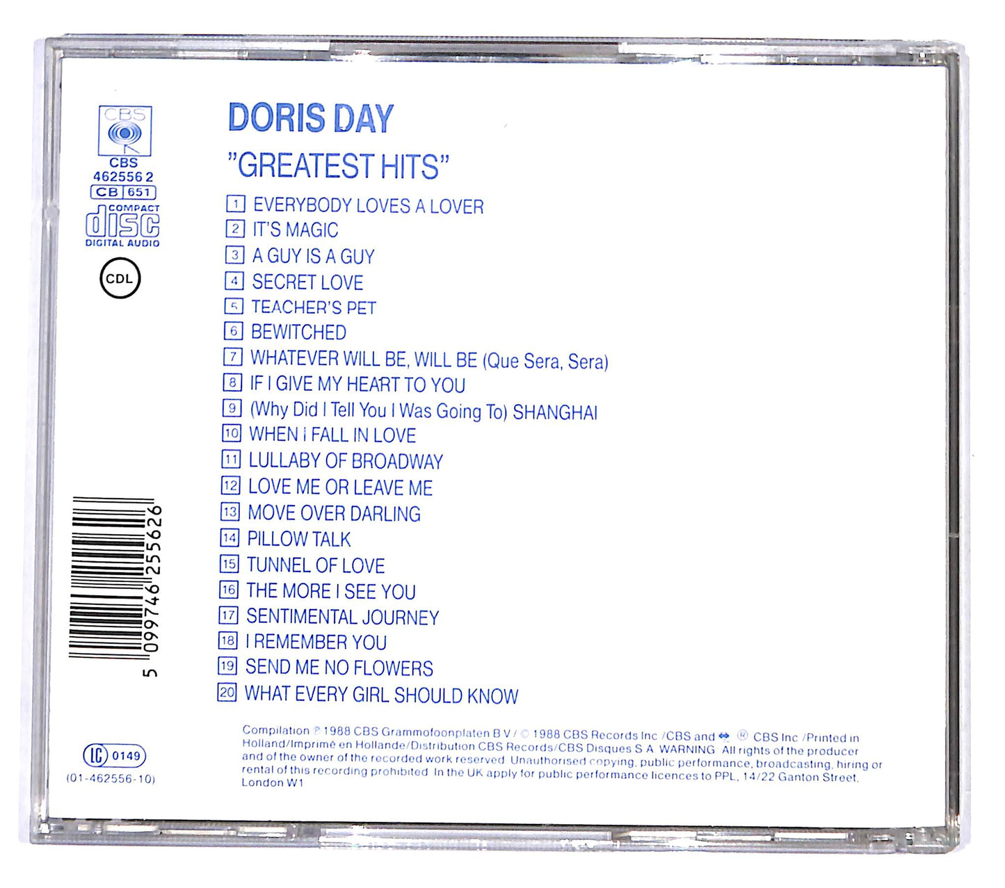 EBOND Doris Day - Greatest Hits CD CD138361