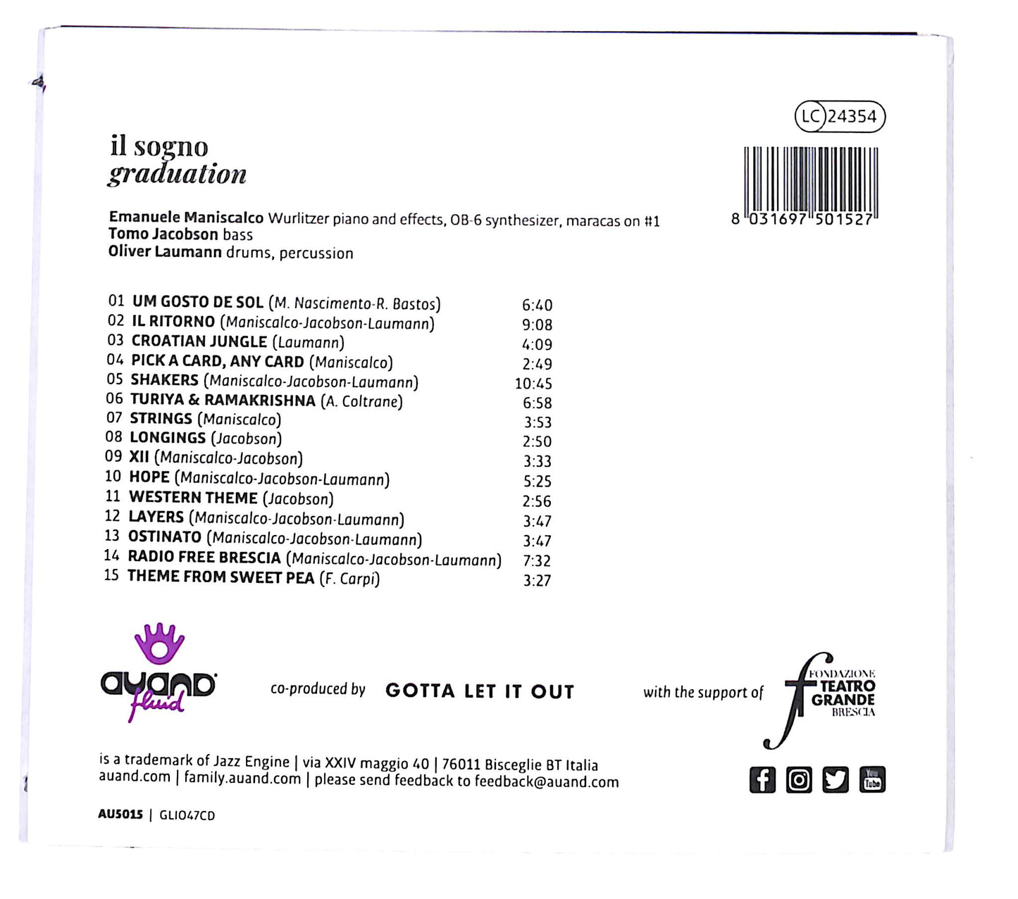 EBOND Il sogno - Graduation DIGIPACK CD CD138413