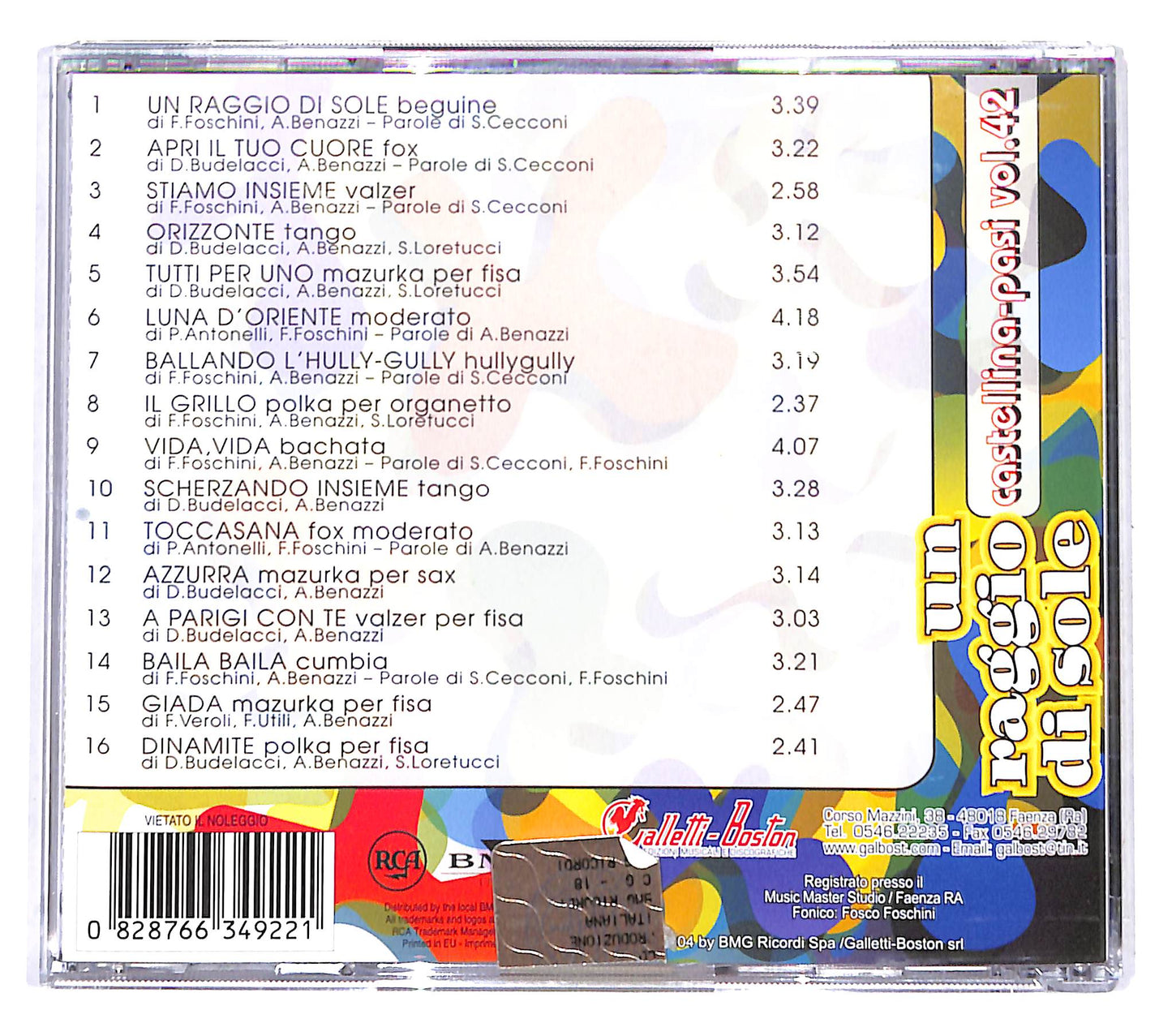 EBOND Orchestra Castellina-Pasi - Vol. 42 - Un Raggio Di Sole CD CD138416