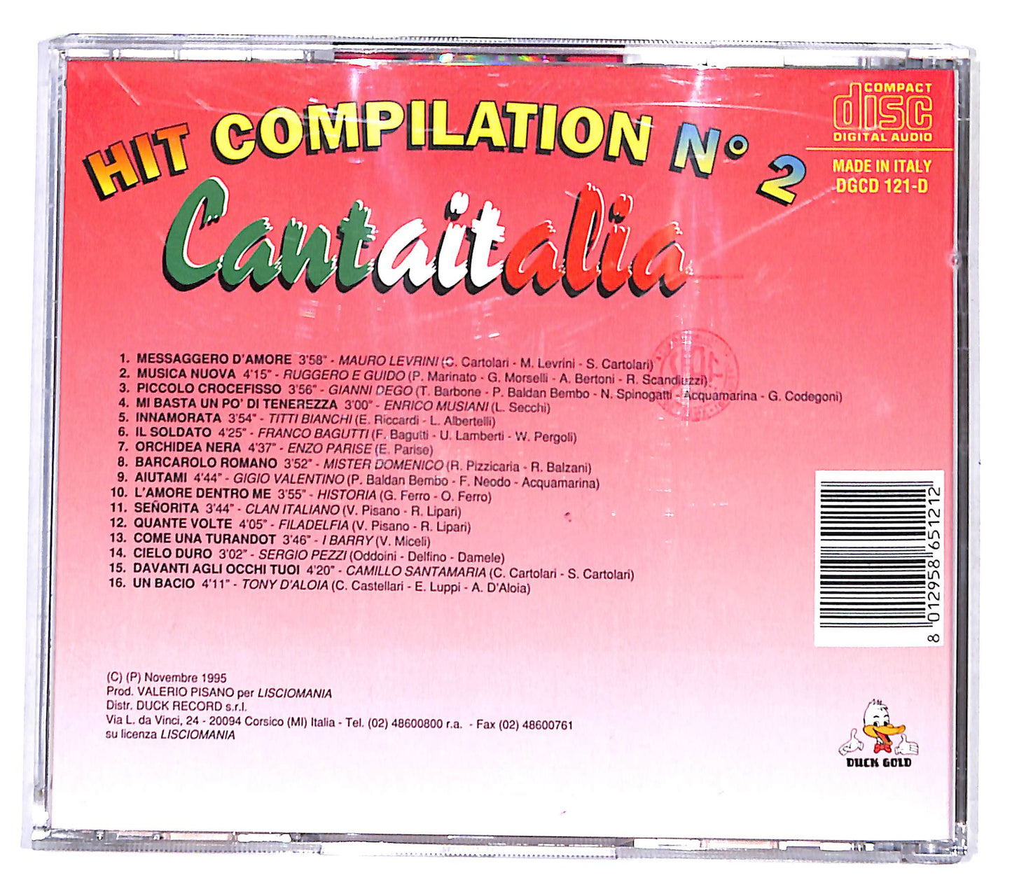 EBOND Various - Hit Compilation N° 2 - Cantaitalia CD CD138443