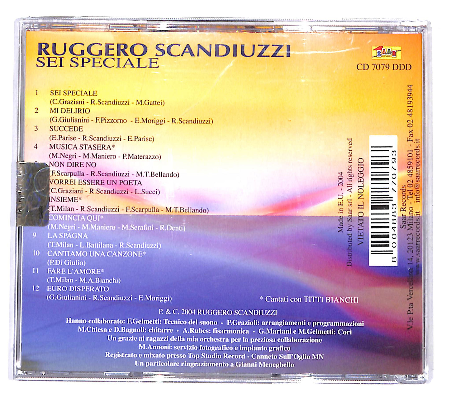 EBOND Ruggero Scandiuzzi - Sei Speciale CD CD138449
