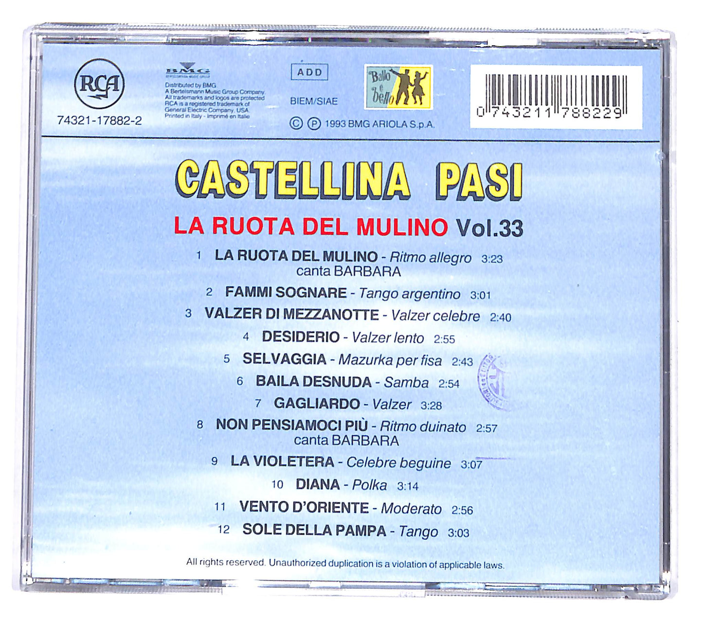 EBOND Castellina Pasi - La Ruota Del Mulino Vol. 33 CD CD138452