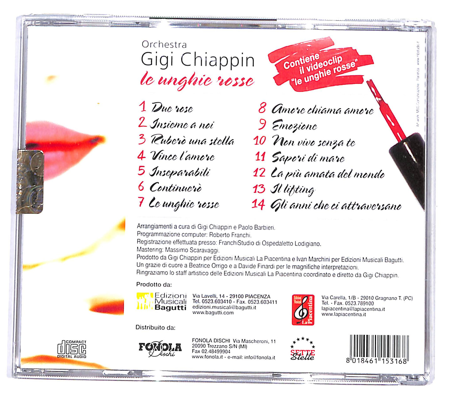 EBOND Orchestra Gigi Chiappin - le unghie rosse CD CD138456