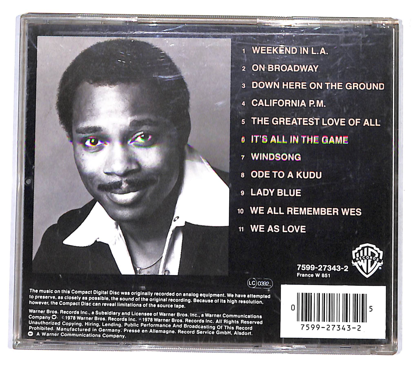 EBOND George Benson - Weekend In L.A. CD CD138460