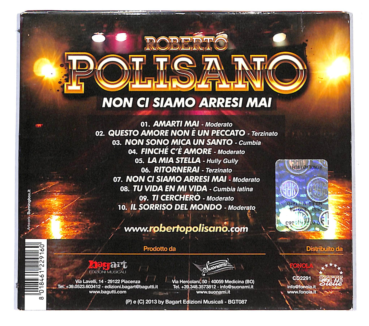 EBOND Roberto Polisano - non ci siamo arresi mai DIGIPACK CD CD138508