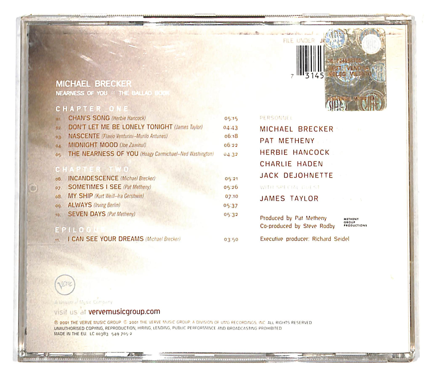 EBOND Michael Brecker - Nearness Of You CD CD138543