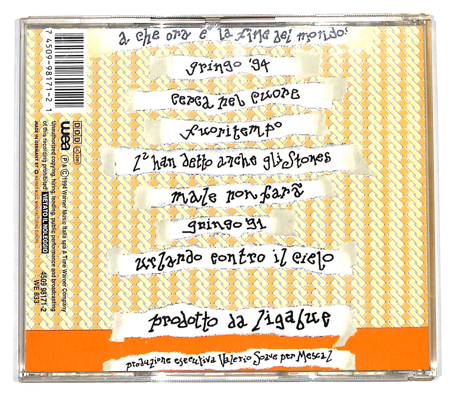 EBOND Ligabue - A Che Ora E La Fine Del Mondo? CD CD138551