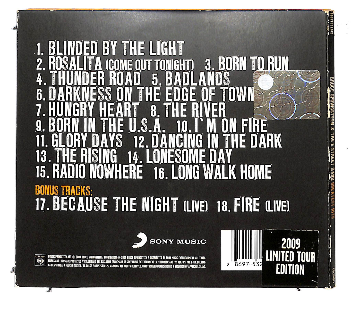 EBOND Bruce Springsteen & The E Street Band - Greatest Hits CD CD138560