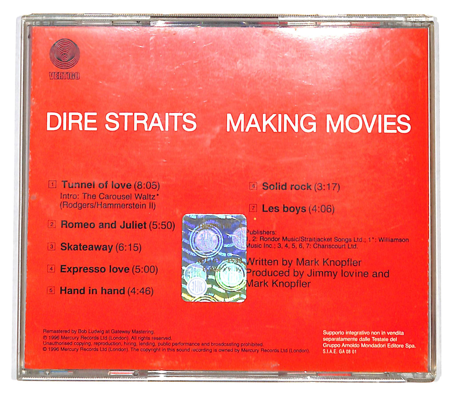 EBOND Dire Straits - Making Movies EDITORIALE CD CD138607