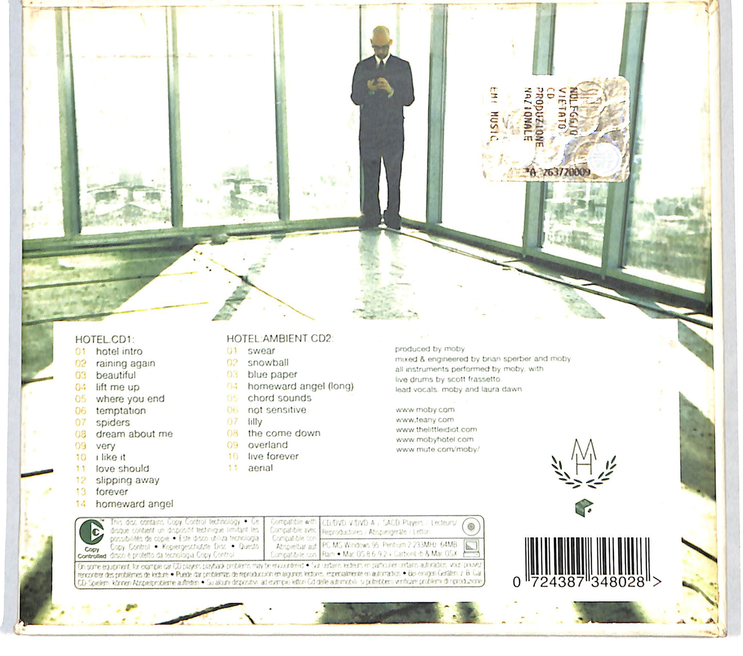 EBOND Moby - Hotel DIGIPACK CD CD138617