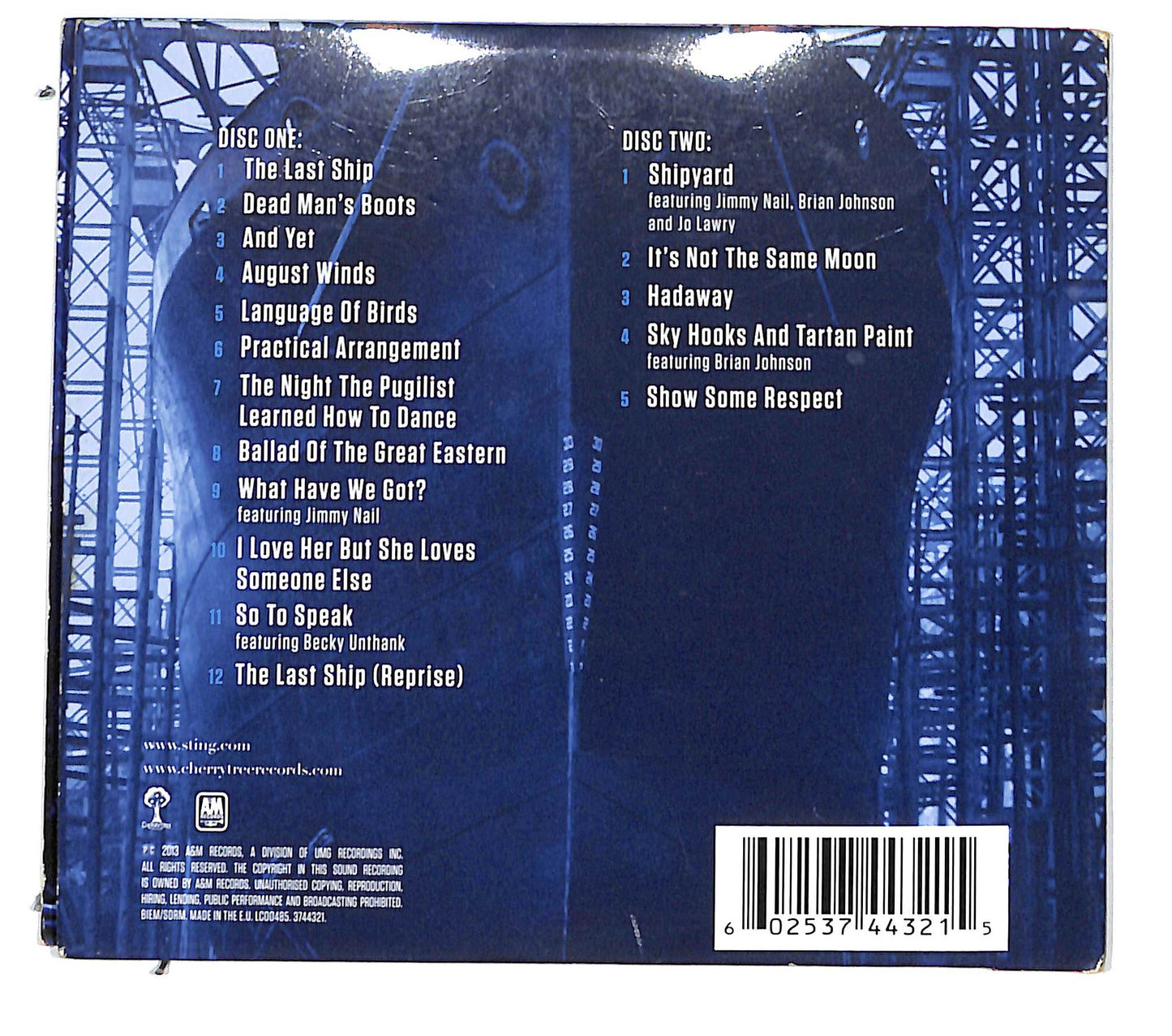 EBOND Sting - The Last Ship DIGIPACK CD CD138624