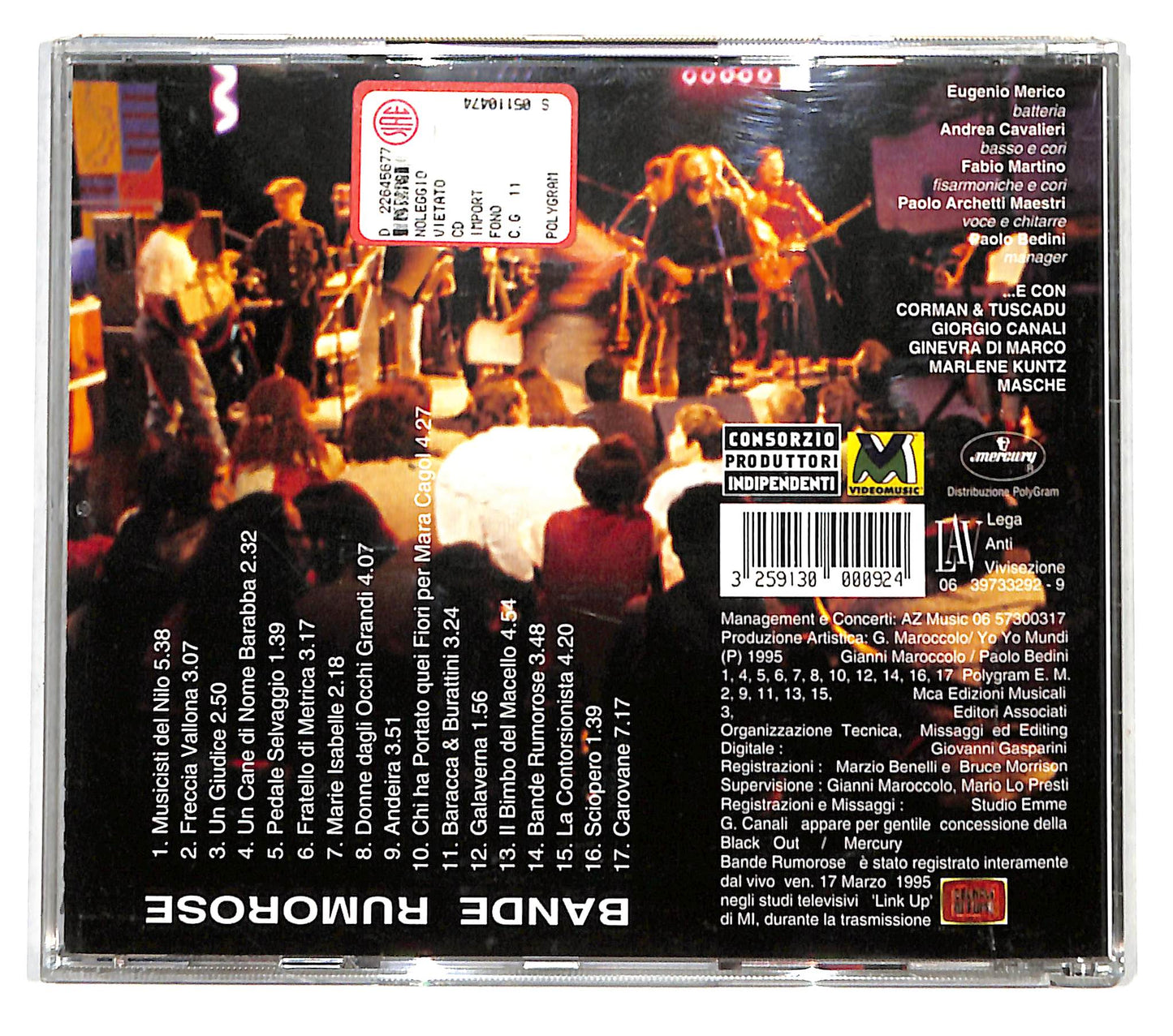 EBOND Yo Yo Mundi - Bande Rumorose CD CD138704