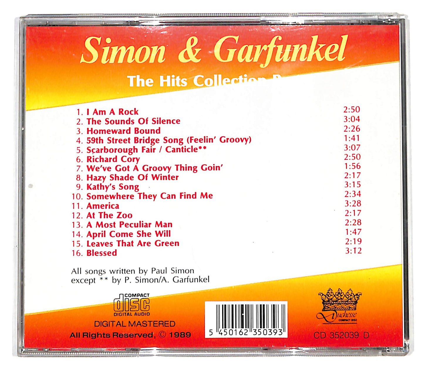 EBOND Simon & Garfunkel - The Hits Collection Part 1 CD CD138718