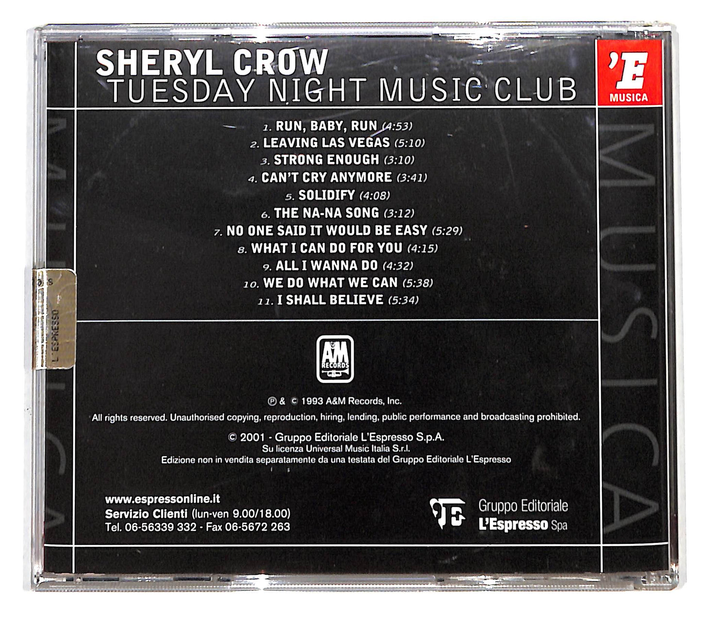 EBOND Sheryl Crow - Tuesday Night Music Club EDITORIALE CD CD138728