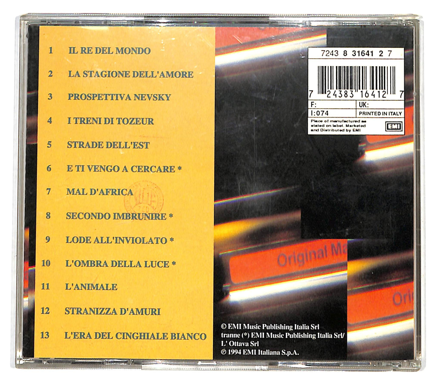 EBOND Franco Battiato - Unprotected CD CD138807