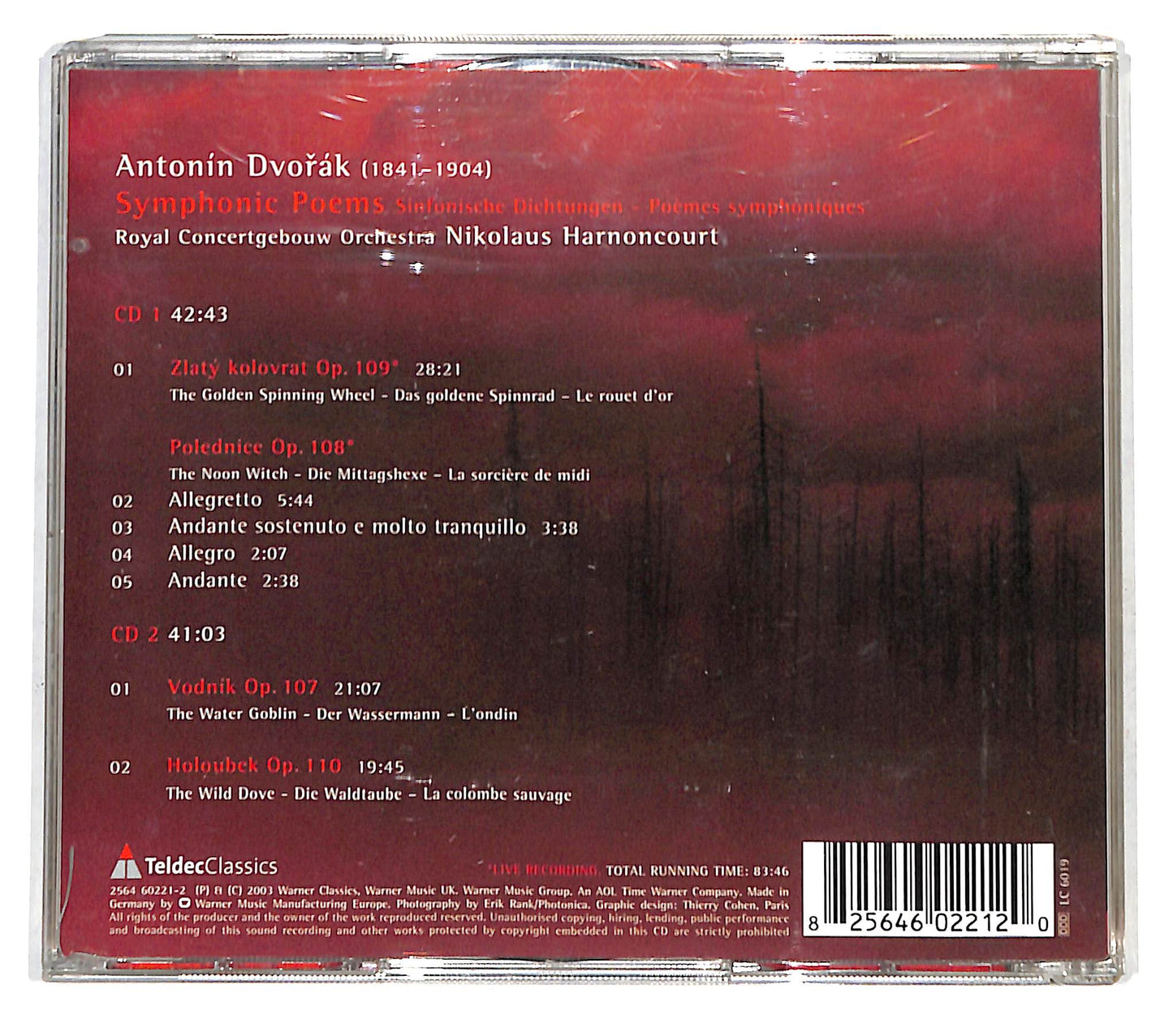 EBOND Dvořak - Nikolaus Harnoncourt - Symphonic Poems CD CD138847