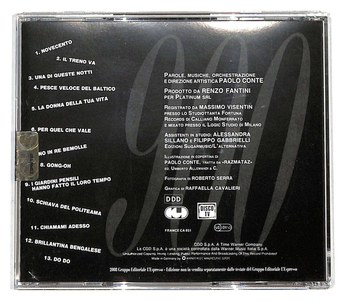 EBOND Paolo Conte - 900 CD CD138901