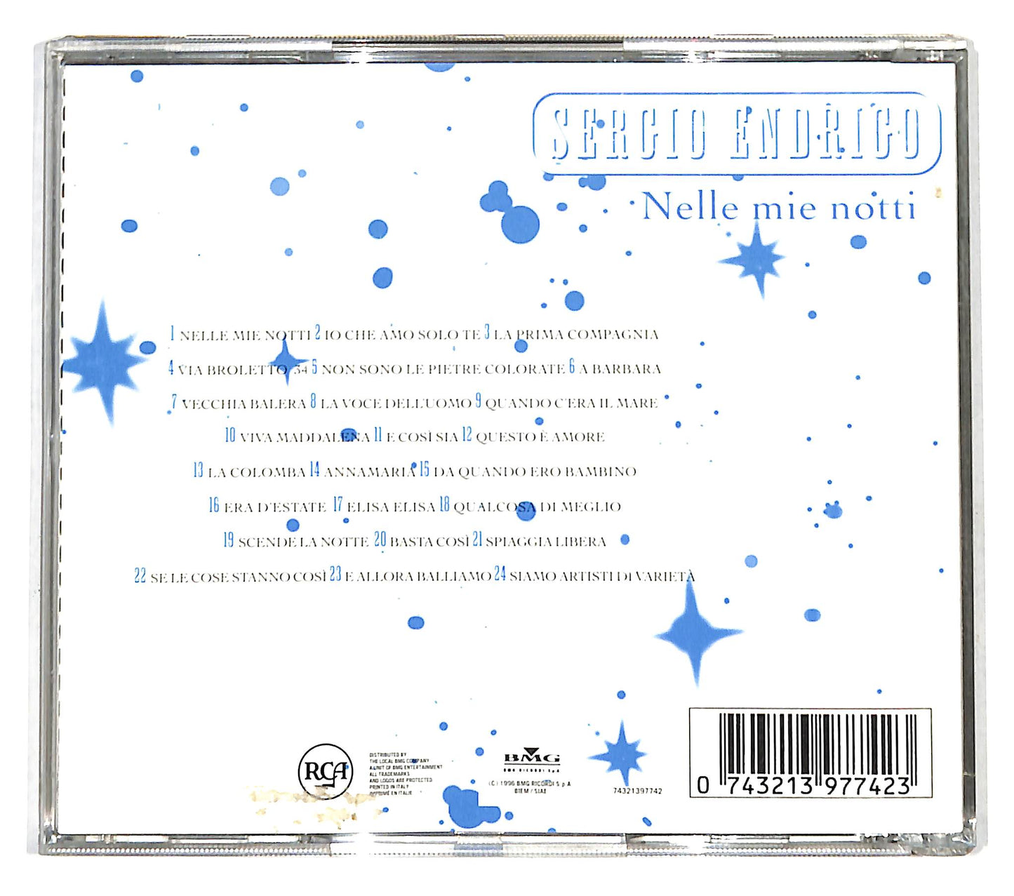 EBOND Sergio Endrigo - Nelle Mie Notti CD CD138906