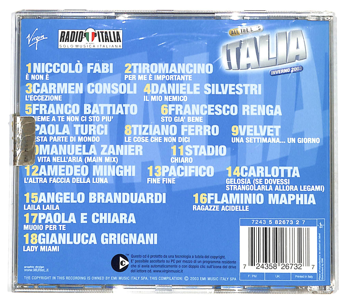 EBOND Various - All The Hits Italia Inverno 2003 CD CD138929