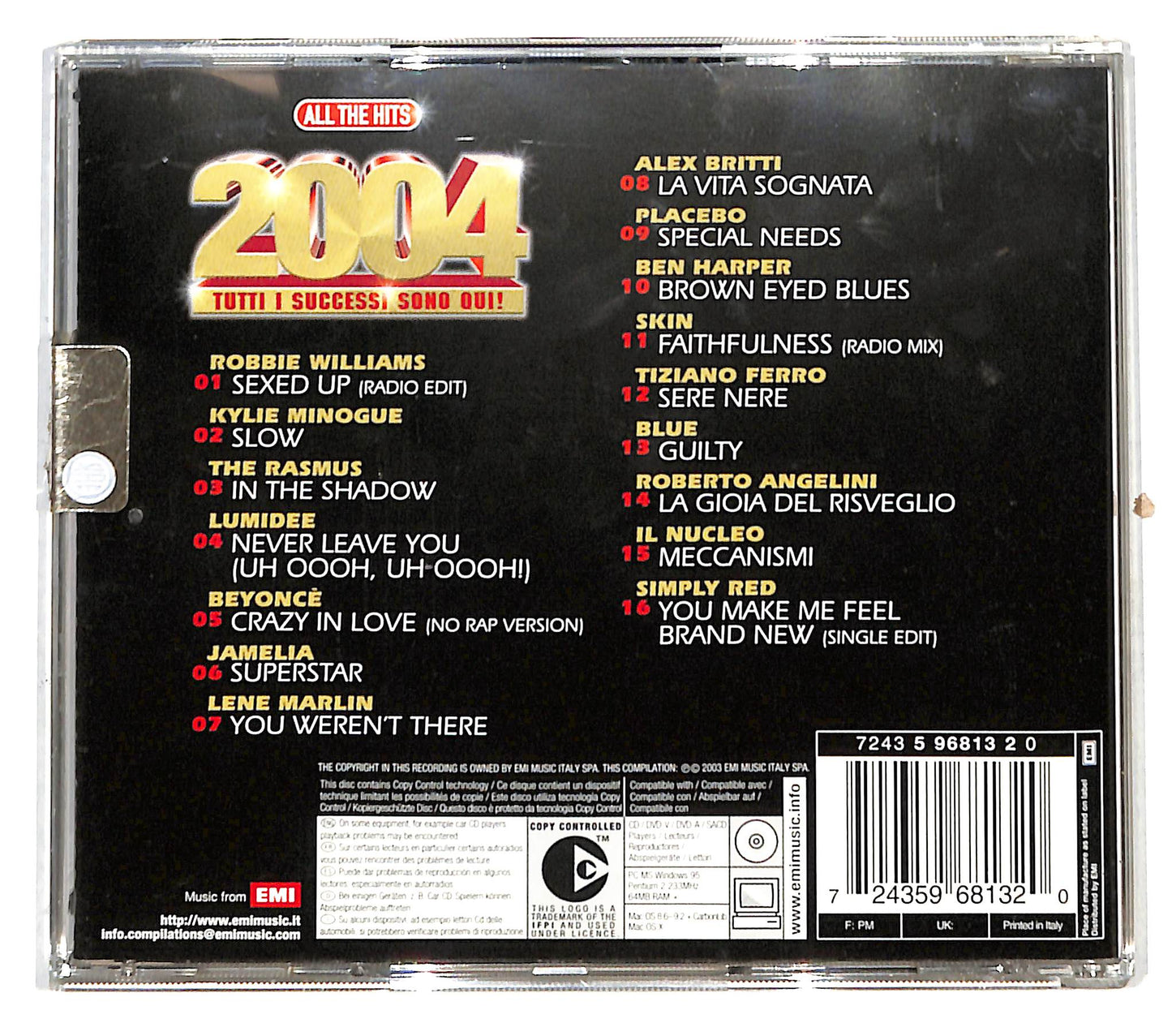 EBOND Various - All The Hits 2004 CD CD138934