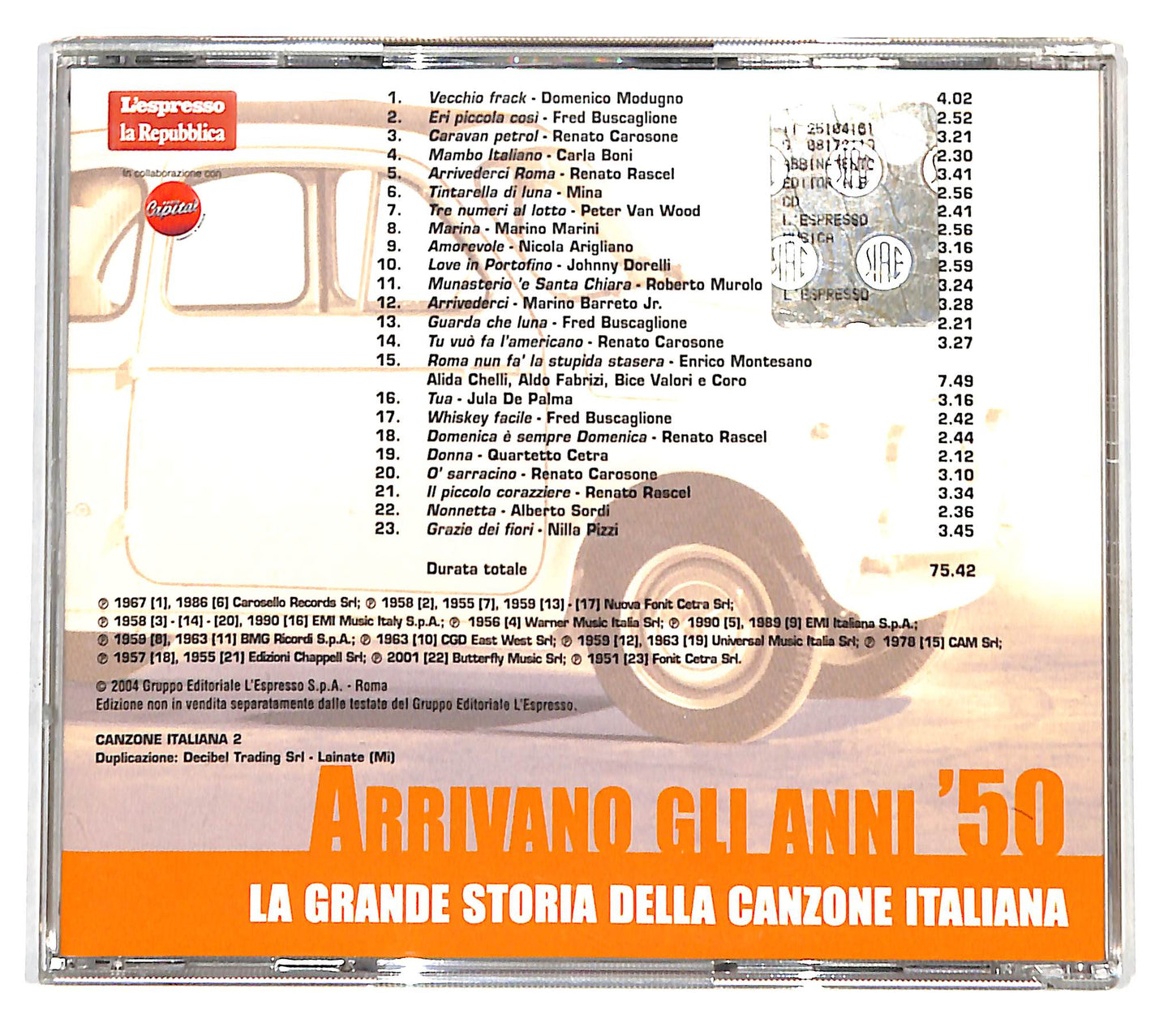 EBOND Various - Arrivano Gli Anni '50 EDITORIALE CD CD139004