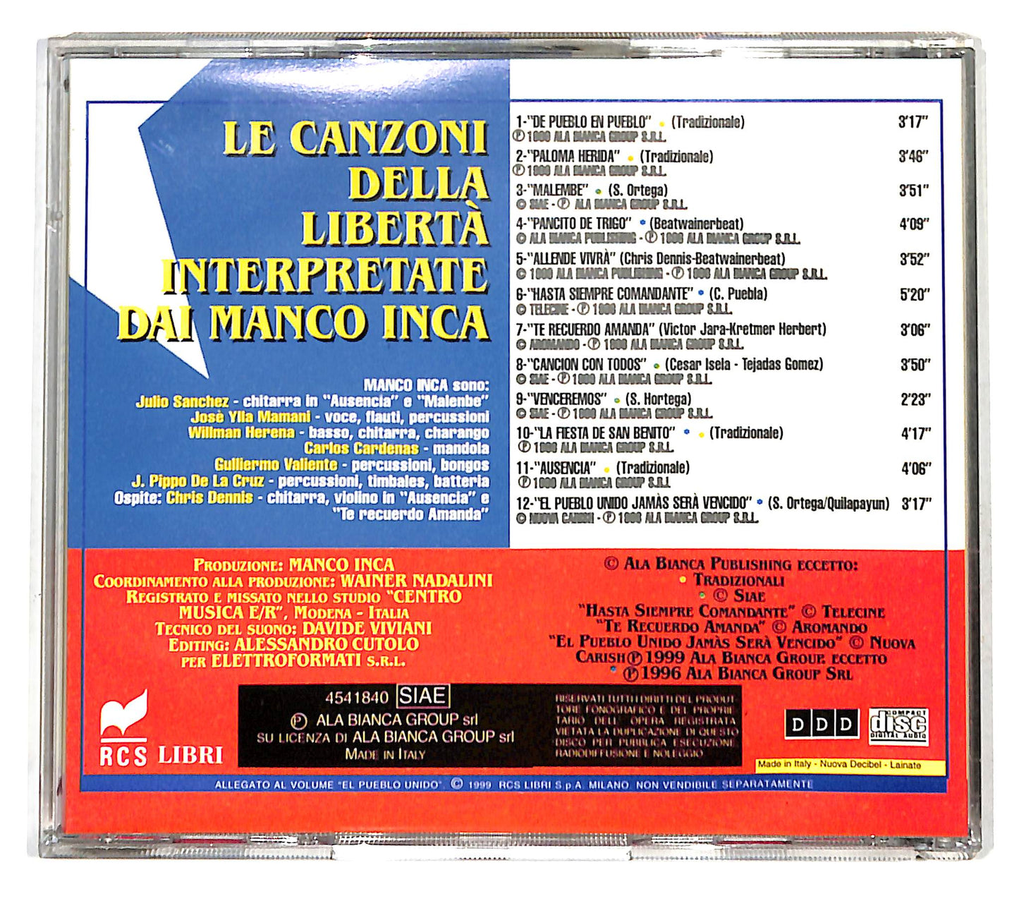 EBOND Manco Inca - Hasta Siempre CD CD139006