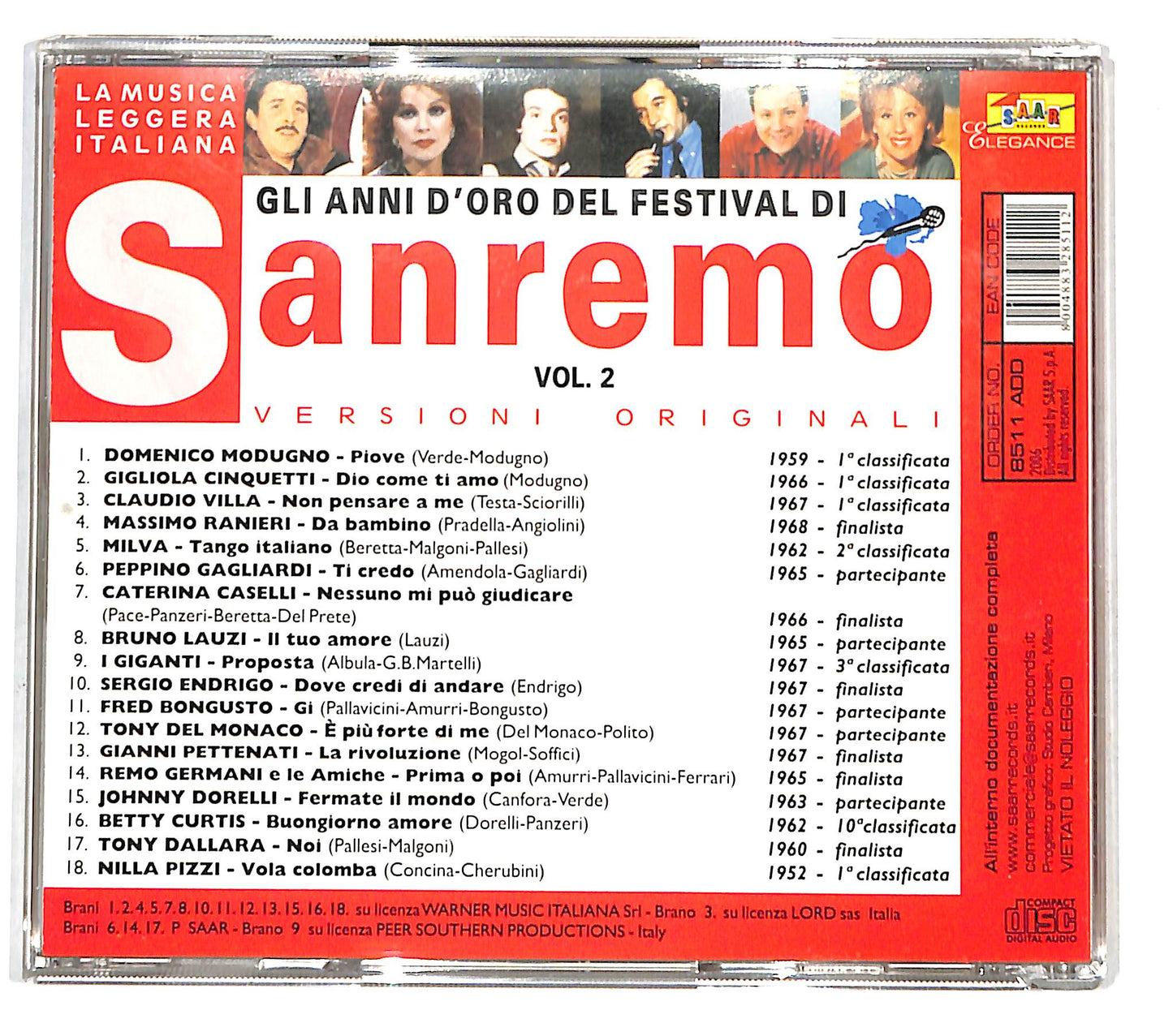 EBOND Various - Gli Anni D'Oro Del Festival Di Sanremo Vol. 2 CD CD139009