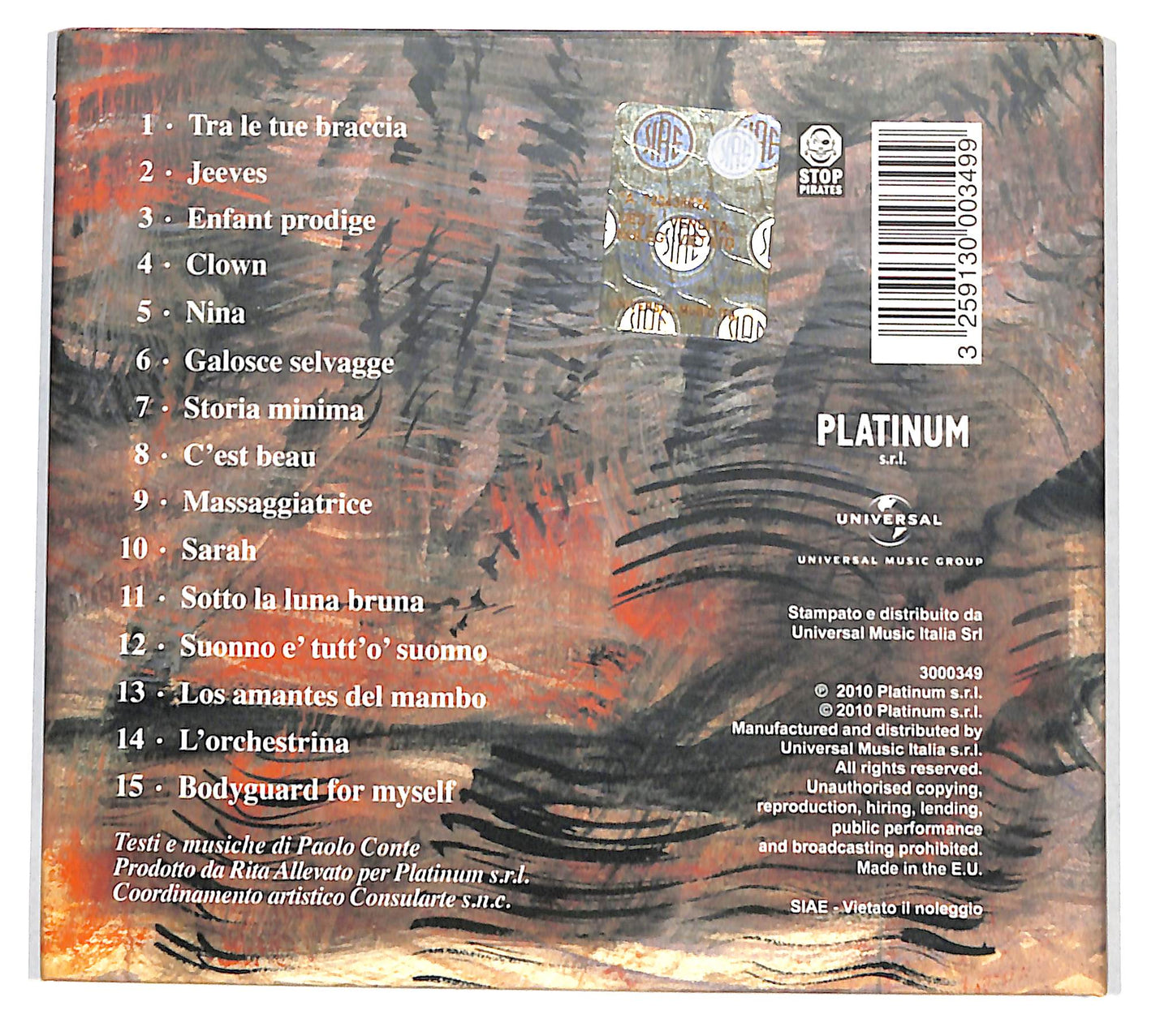 EBOND Paolo Conte - Nelson DIGIPACK CD CD139023