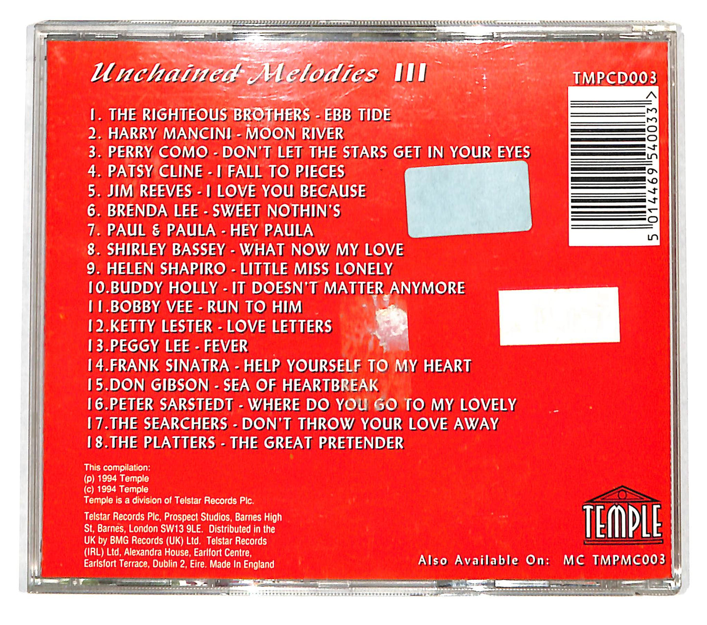 EBOND Various - Unchained Melodies III CD CD139044