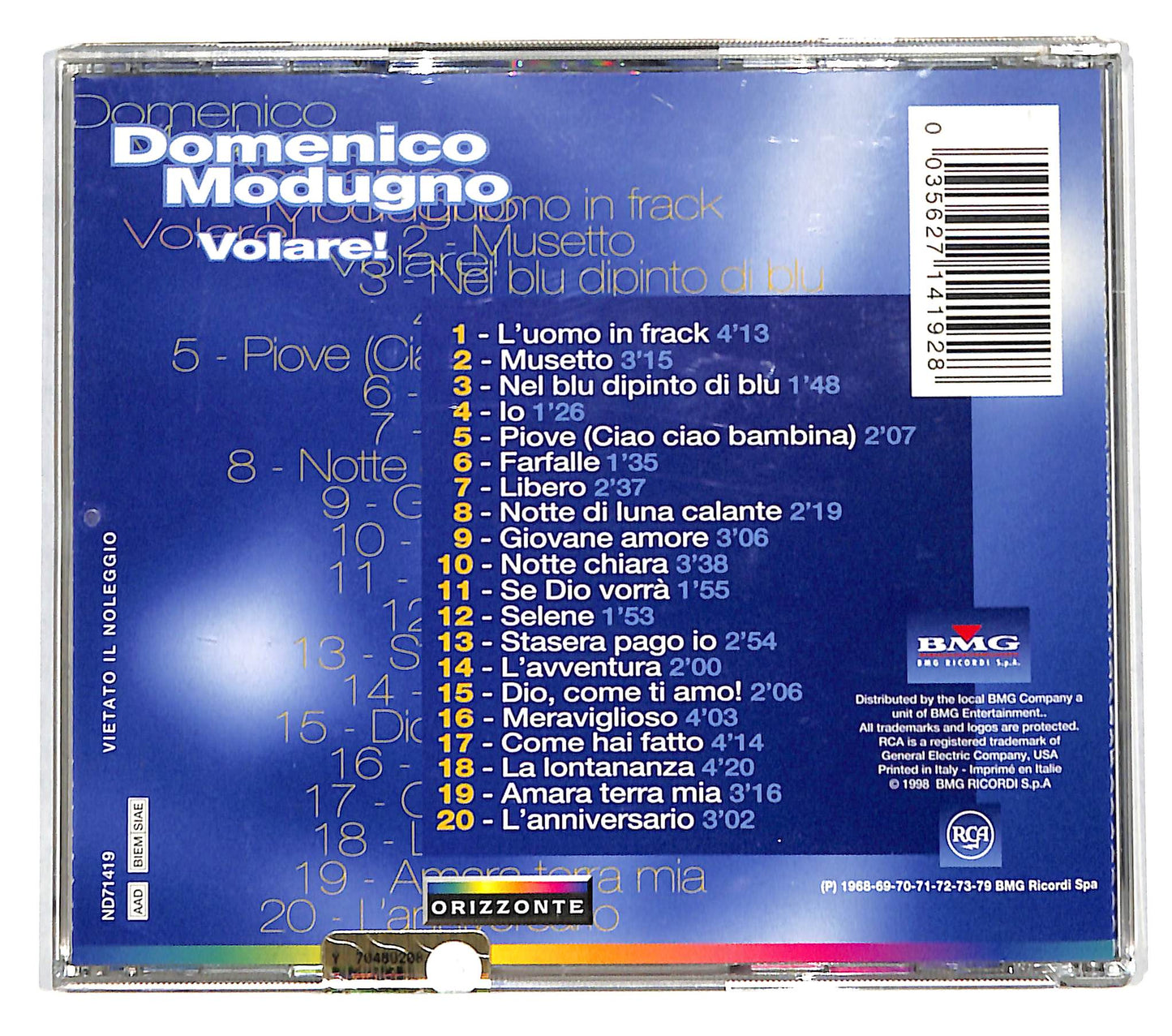 EBOND Domenico Modugno - Volare! CD CD139052