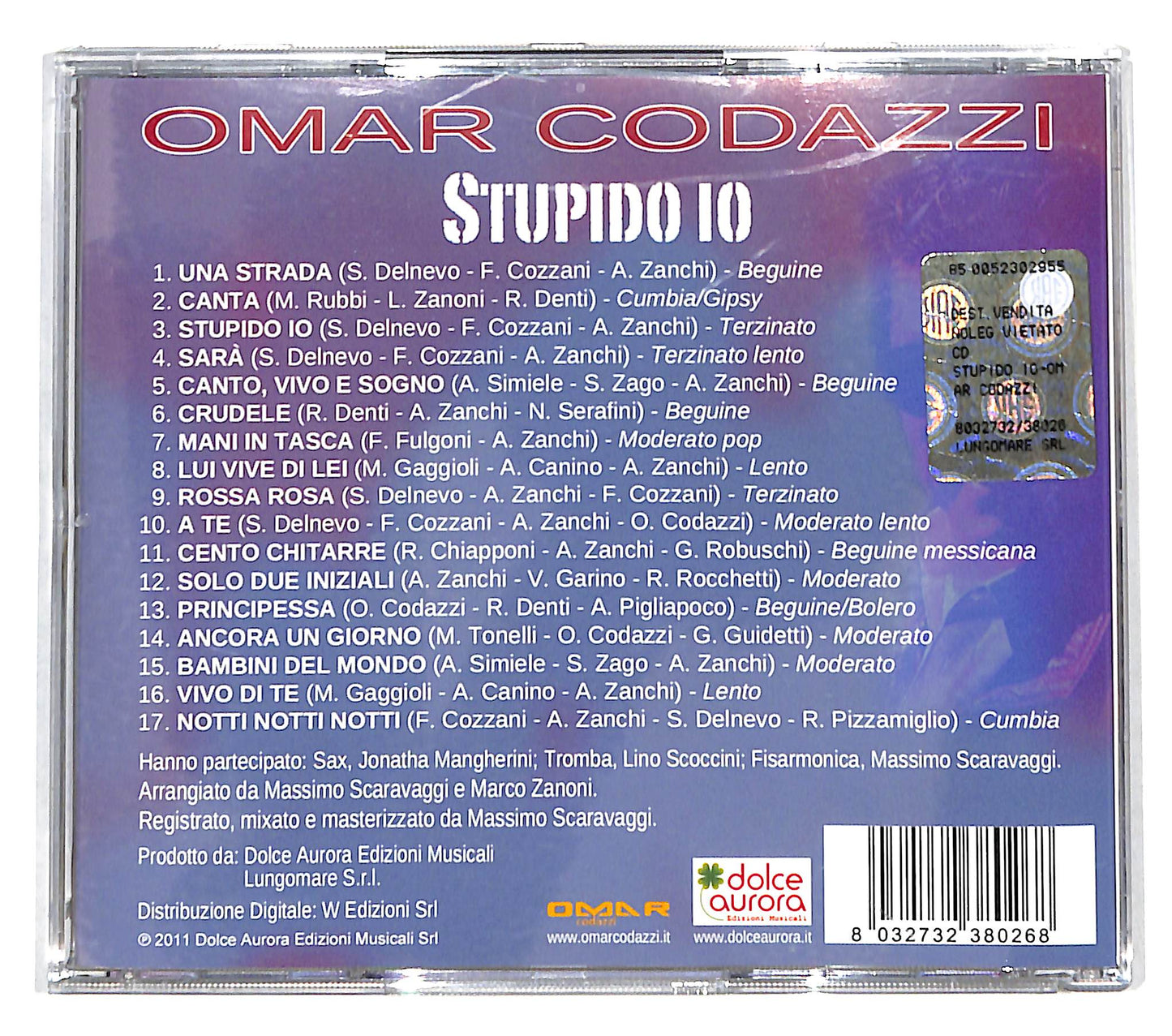 EBOND Omar Codazzi - Stupido io CD CD139118
