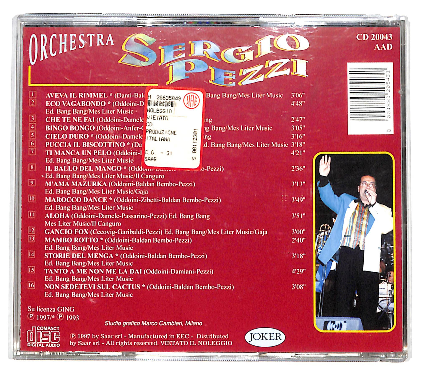 EBOND Orchestra Sergio Pezzi - Orchestra Sergio Pezzi CD CD139123